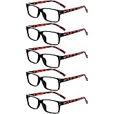 Eyekepper Vintage Reading Glasses for Men - 5 Pack Spring Hinges Classic Readers