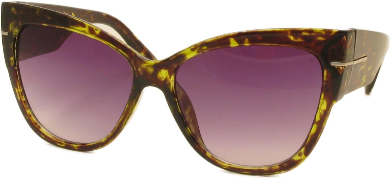 AStyles - Super Oversized Cat Eye Thick Frame Designer Gradient Sunglasses Anoushka