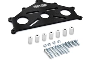 WnSEu Billet Aluminum Engine Safe Stand Adapter Plate Compatible with Chevy Small/Big Block and LS LT Engines
