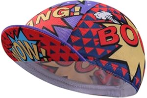 Bikingbros Funny Cycling Cap - Polyester Cartoon Cycling Hat-Under Helmet - Cycling Helmet Liner Breathable&Sweat Uptake