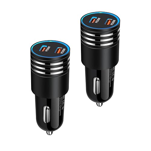 60W Super Fast Car Charger USB C Cigarette Lighter Adapter for