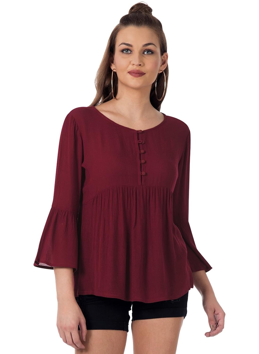 faballey women's plain regular fit top