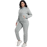 ANOTWENER Women's Sweatsuits Jogging Suits 2 Piece Outfit Tracksuit Half Zip Lounge Sets with Pockets