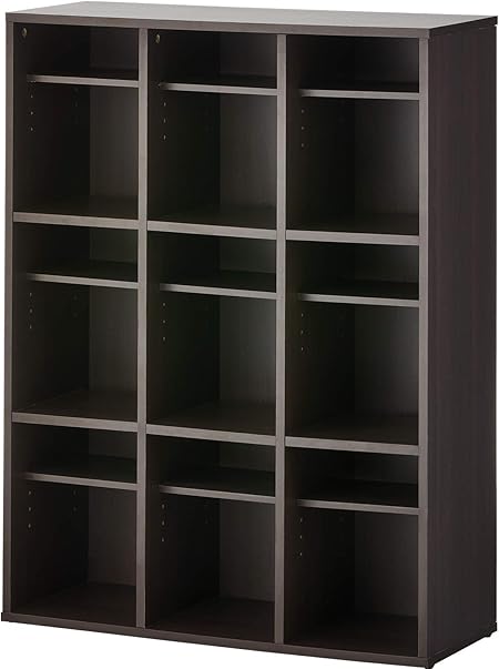 Amazon Co Jp 届け先法人限定 オフィスコム 業務用 スリッパシューズラック 下駄箱 中棚付き 3列3段 9人用 木製 靴箱 幅900 奥行350 高さ1190mm ダークブラウン Oc Wssr 339 Db 文房具 オフィス用品