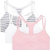 Fruit of The Loom Womens Spaghetti Strap Cotton Sports Bra - All-Day Comfort & Easy Movement