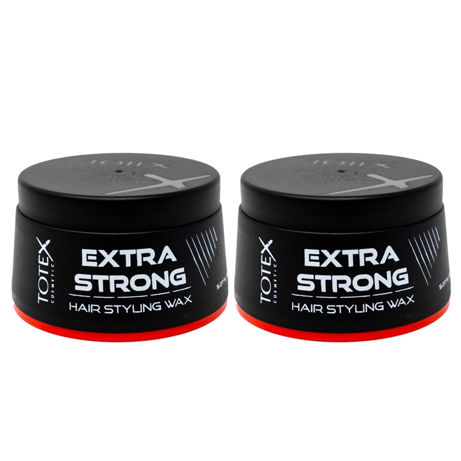 Totex Extra Strong Hair Wax Pack of 2 (2 x 150 ml) | Ultra Hold Aqua Styling Wax | Long Lasting Edge Control | Professional Hair Wax for Unisex Use