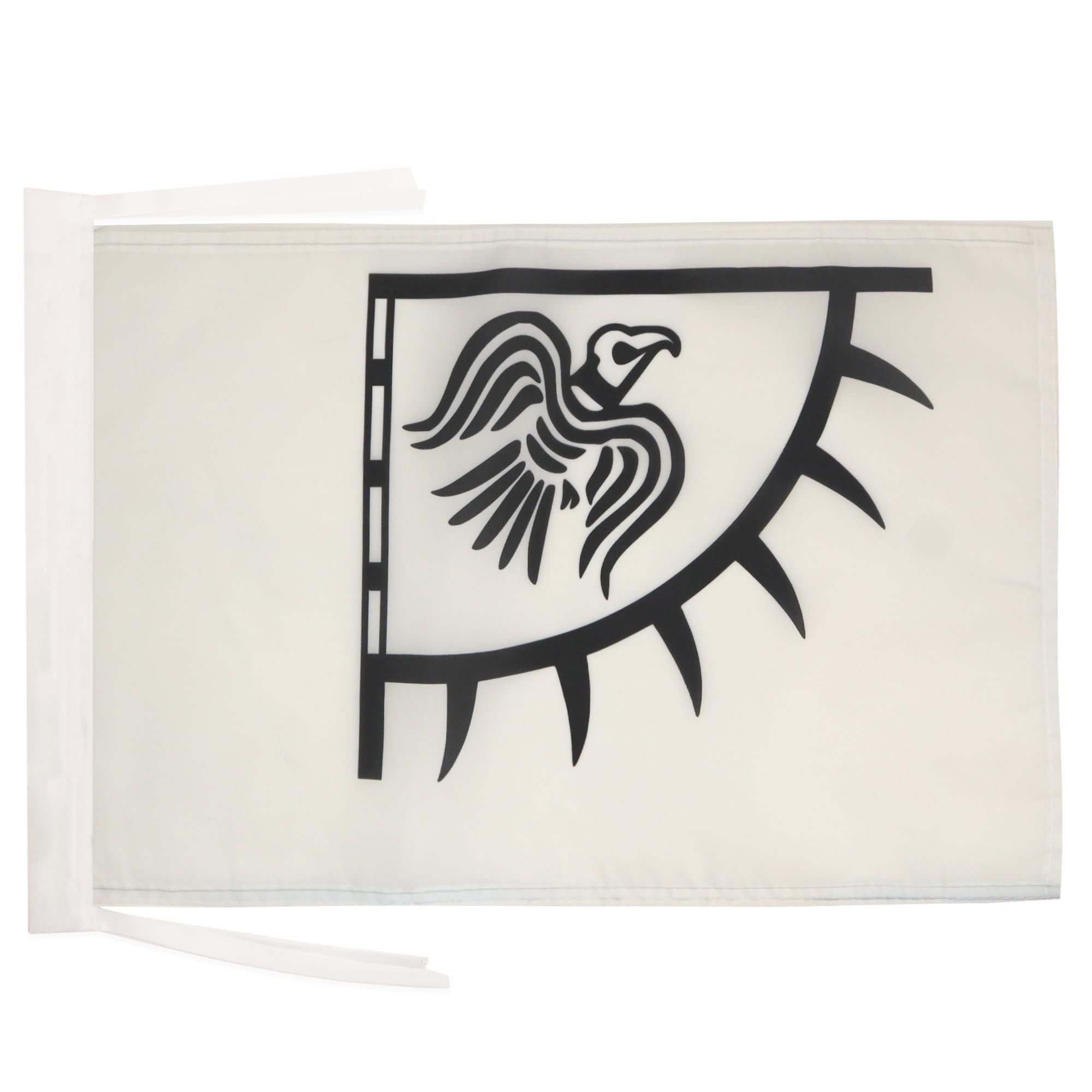 AZ FLAG - Viking Raven Flag - 18'' x 12'' - 100% Polyester Scandinavia Small Banner with Two Cords - Fade Resistant - Vivid Colors - 18x12 in - 45x30 Cm — image 1