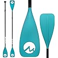 MoiShow SUP Paddle Board Paddle - Adjustable Paddleboard Paddle Oar 4-Piece Floating Aluminum SUP Kayak Paddle
