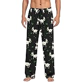 JUDIAN English Bulldog Men's Pajama Bottoms Soft Sleep Pant with Pockets Sleep Pj Lounge Pants for Men