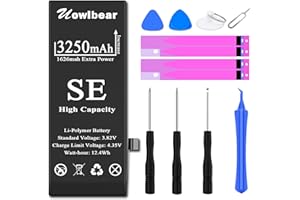 uowlbear 3250mah Battery for iPhone SE First Generation, Replacement Battery for 2016 Edition iPhone A1662 A1723 A1724 with C