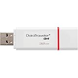 Kingston Digital 32GB Data Traveler 3.0 USB Flash Drive, Red (DTIG4/32GBET), White/Red