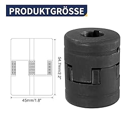 uxcell 3/4" to 7/8" L075 Flexible 3-Piece L-Jaw