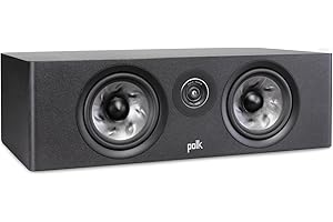 Polk Audio Reserve Series R400 Large Center Channel Loudspeaker, 1" Pinnacle Ring Tweeter & Dual 4" Turbine Cone Woofers, Hi-