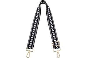 ZANQANO Purse Strap Replacement Crossbody Bag Women Wide Adjustable Jacquard Woven Handbag Straps