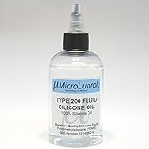 200 Fluid Pure Silicone Oil Polydimethylsiloxane (PDMS) 50 centistokes (CST) Viscosity, 4oz Bottle