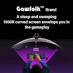 Gawfolk 34 Inch Ultrawide Curved Gaming