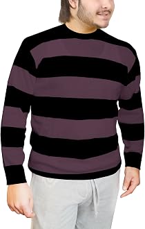 Rimi Hanger Mens Black \u0026 Purple Striped 