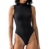 Sunvalix Women's Jumpsuit with Tummy Control,Square Neck Sleeveless Romper Short Body Suits for Workout Athletic Yoga