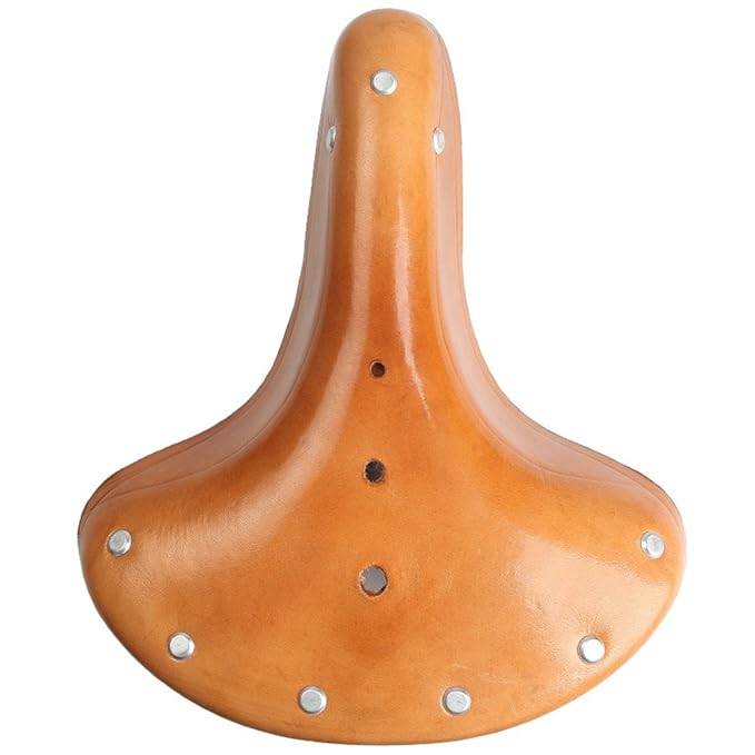 Artensky Fahrradsattel Leder Fahrradsitzbezug Retro Vintage Rennrad MTB Radfahren 26 * 21,5 cm
