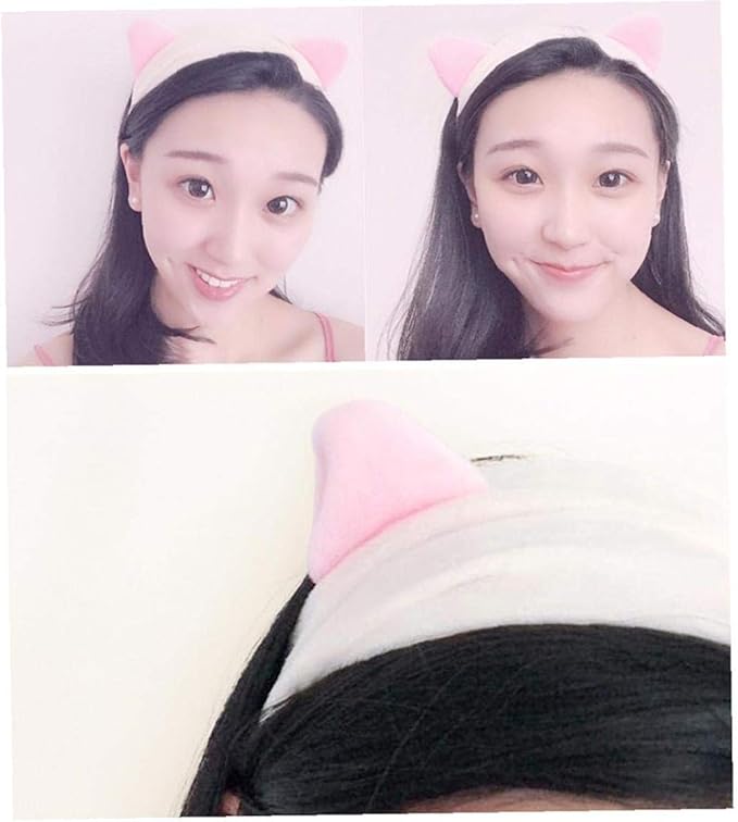 AMOYER Cat Ears Elastico Delle Fasce Carino Etti Di Trucco ...
