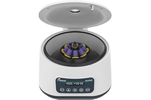 JOANLAB Lab Centrifuge Machine LC400PRO 2ml/5ml/10ml x 8, 15ml x 4 Low Speed 500-5000rpm,2683xg RCF Digital Benchtop Centrifuges w/Timer