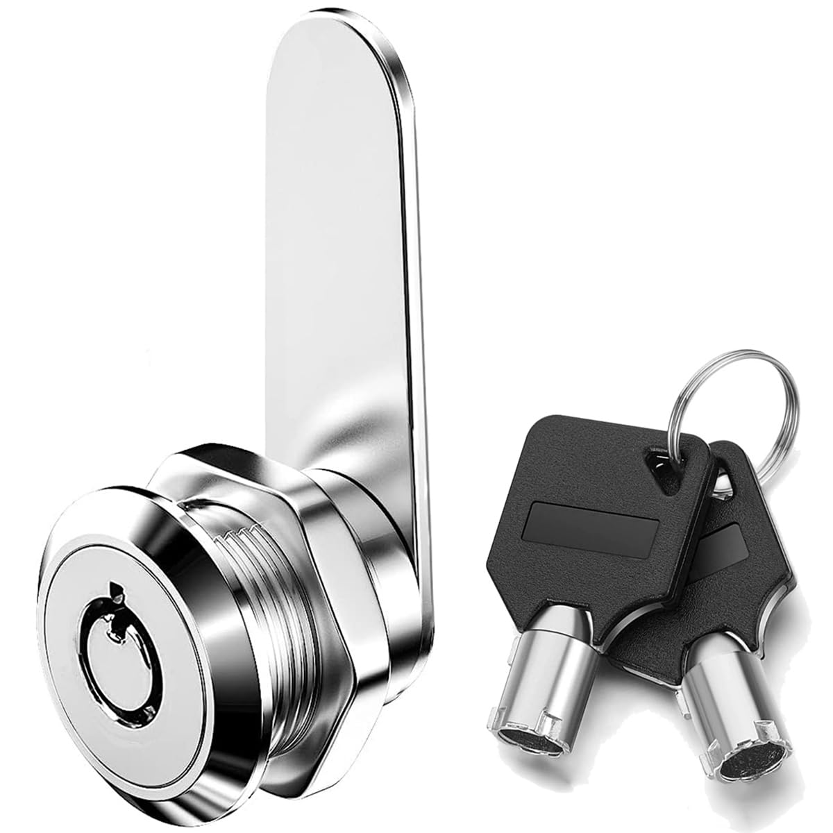 ZiYuya 20mm Thread Tubular Cam Lock with Key Different, Lock for RV Storage Mailbox Letterbox Cupboard Cabinet Draw Tumbler Post BoxDresser Door Locker Locks