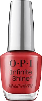 OPI Infinite Shine Big Apple Red Gel-Like Nail Polish 15ml with Pro-Wide Brush