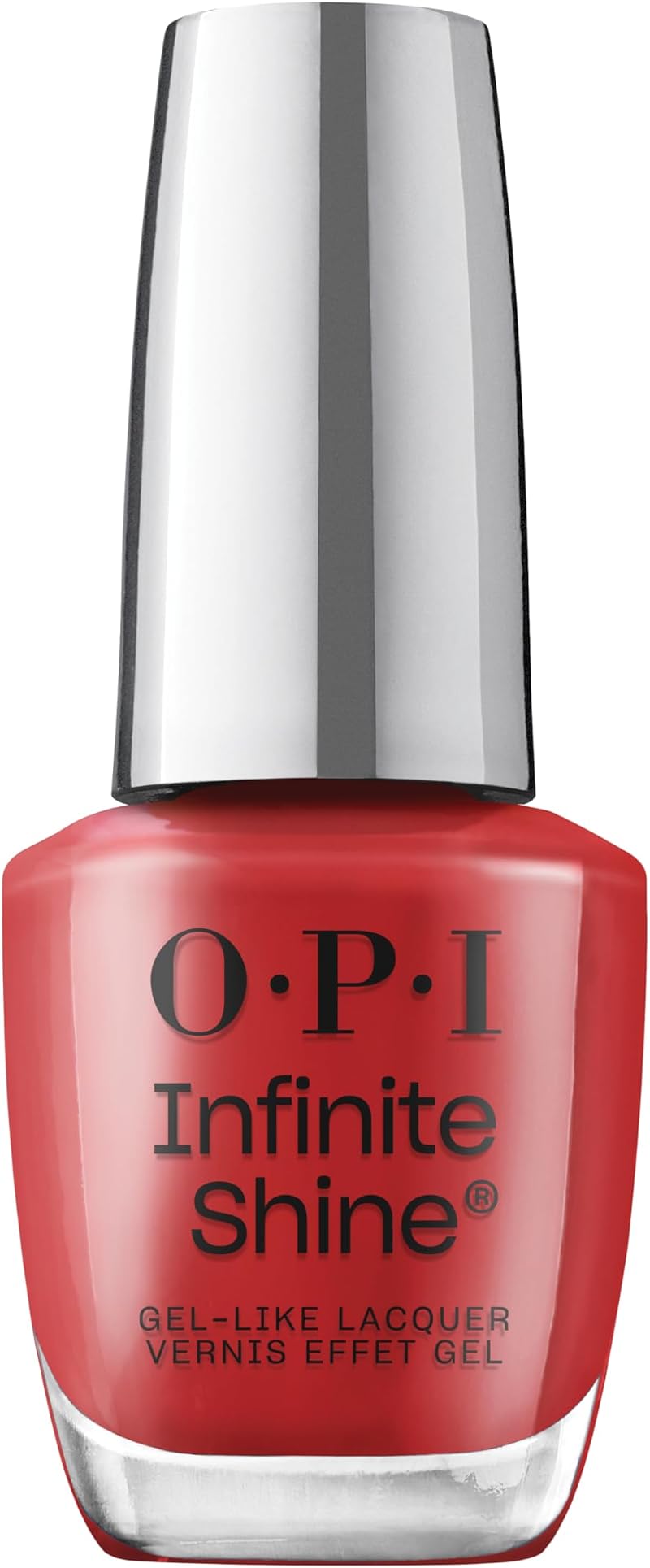 OPI Infinite Shine Big Apple Red Gel-Like Nail Polish 15ml with Pro-Wide Brush