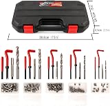 131Pcs Thread Repair Kit HSS Drill Helicoil SAE&Metric M5-M12 view 2