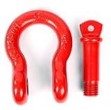 FreeTec 3/4" Bow Shackles 4.75 Ton D Ring Heavy Duty Galvanized Lifting 2 Pack view 9