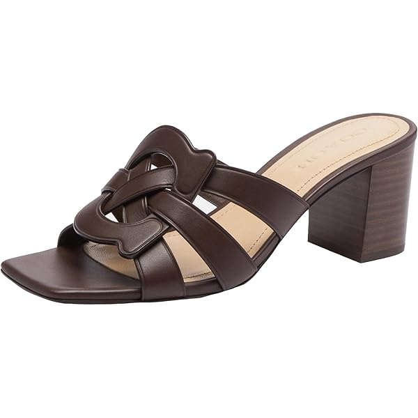 Amazon.com | Coach Women's Tillie Leather Sandal Pump, Black