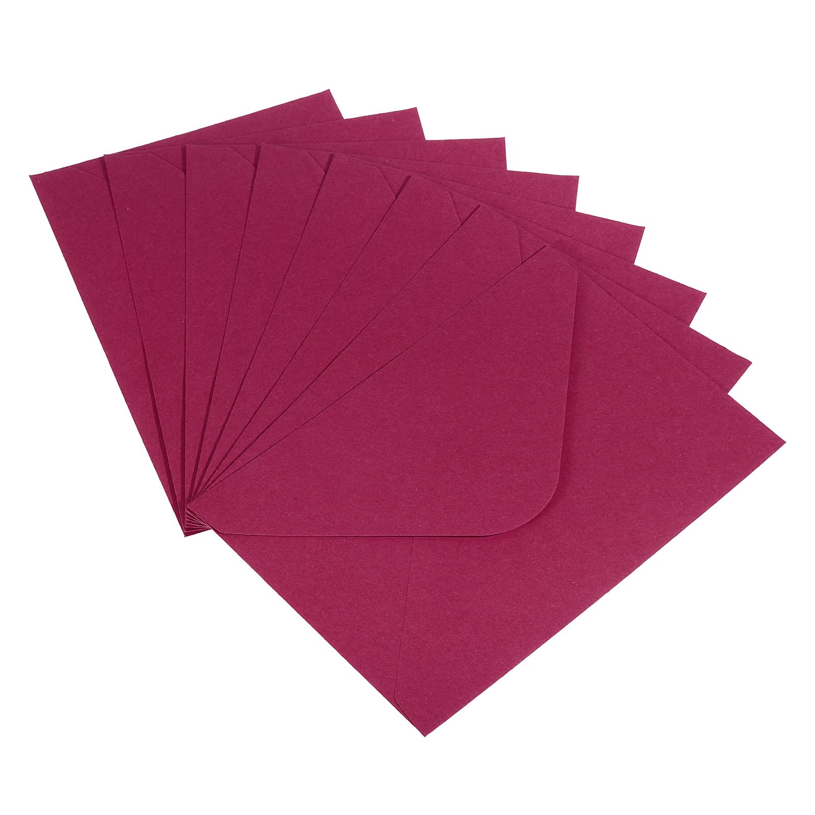 PATIKIL Mini Envelopes, 50 Pack Gift Cards Business Cards Envelope for Invitation Graduation, Dark Red