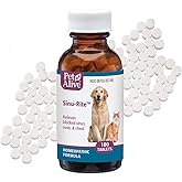 PetAlive Sinu-Rite for Dogs &amp; Cats - Nasal Congestion Relief - 180 Tablets | Supports Relief from Dog Sinus Congestion, Runny Nose, Facial Pressure, Dog Sneezing Treatment with Sambucus, Made in USA