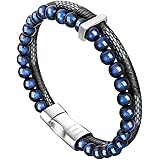 Bracciali Croce Uomo, Bracciale In Pelle Da Uomo, Pelle - Foto 6