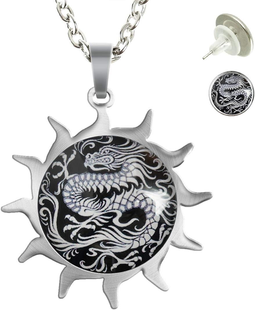 XUTAI Custom Vintage Glamour Sun Glass Necklace Stud Earring Jewelry Suit for Women's Mom