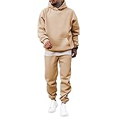 JMIERR Men's 2 Piece Outfits Hoodie Sweatshirt Tracksuit & Joggers Sweatpants Sweatsuit Set