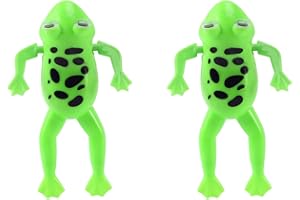 Cjuahsvior 2X Swimming Frog Pool Bath Cute Toy Wind-Up Swim Frogs Kids Toy 1