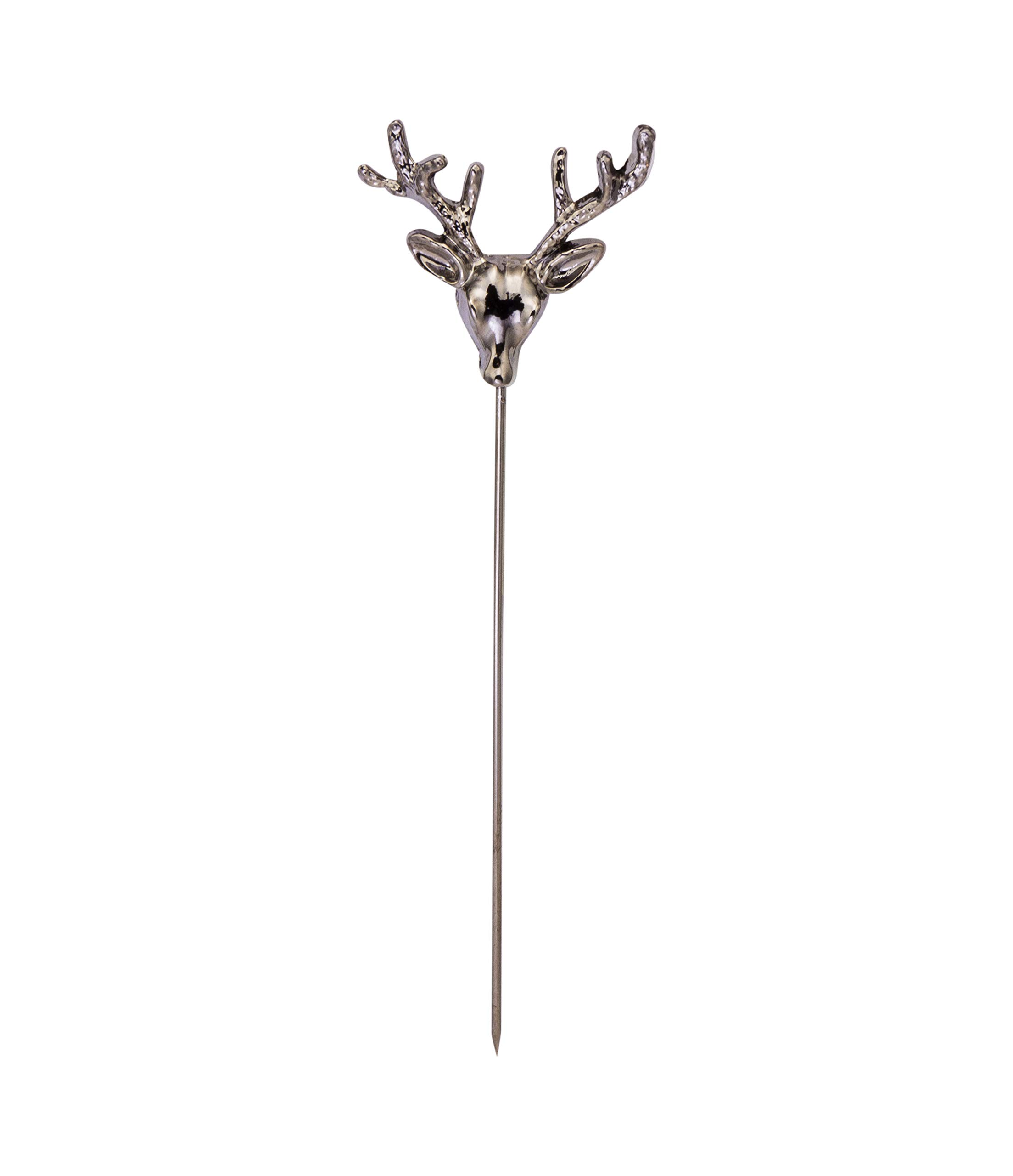 Brooch Lapel Pin for Men Reindeer Stag Gun Metal Lapel Pin Badge Coat Suit Wedding Gift Party Shirt Collar Accessories