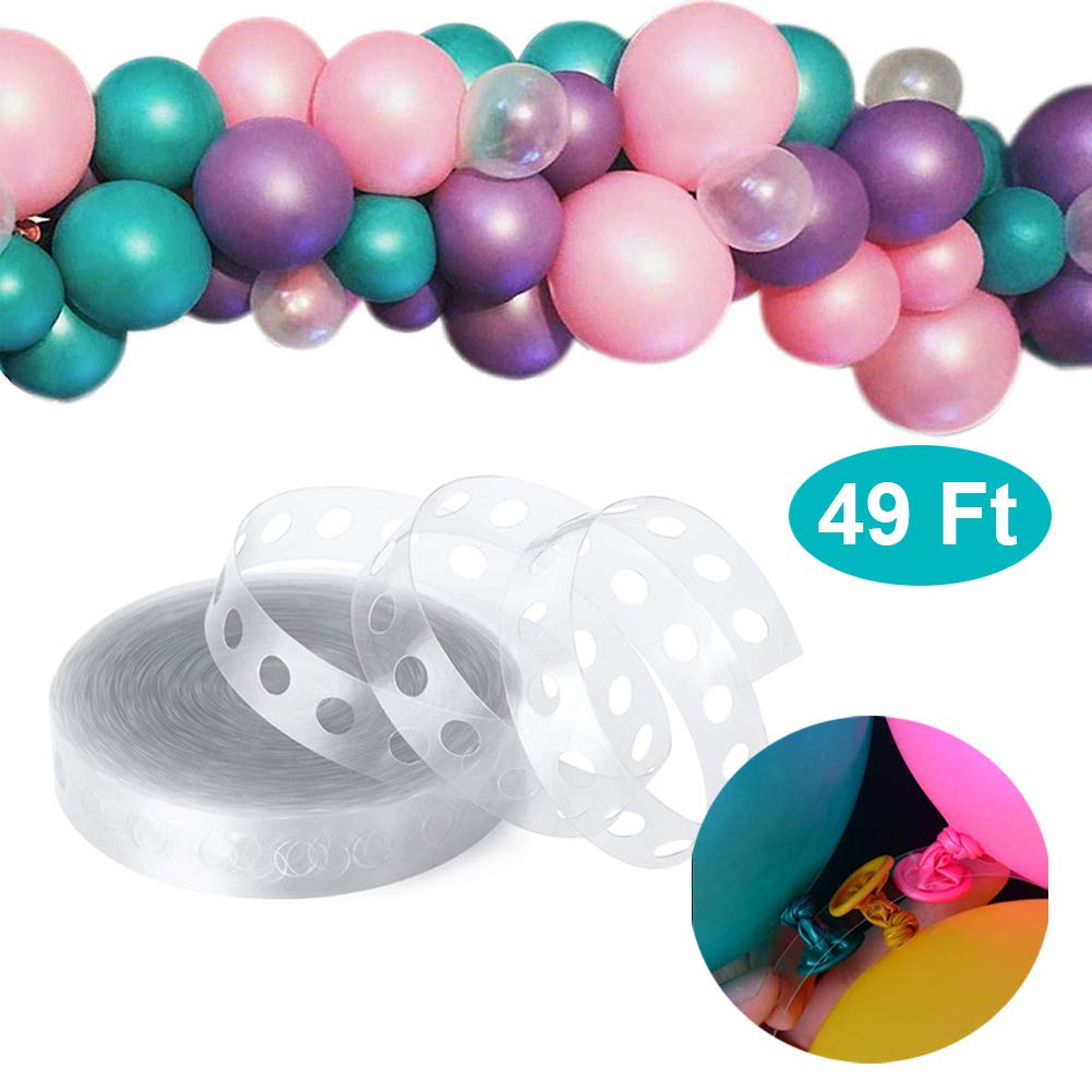 Wjiasi Balloon Tape Strips Balloon Decorating Strip Tape Balloon