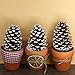 Supla 10 PCS Natural Pinecones Medium Frosted Pine Cones Ornaments Real Preserved Pine Cones - Dried -3