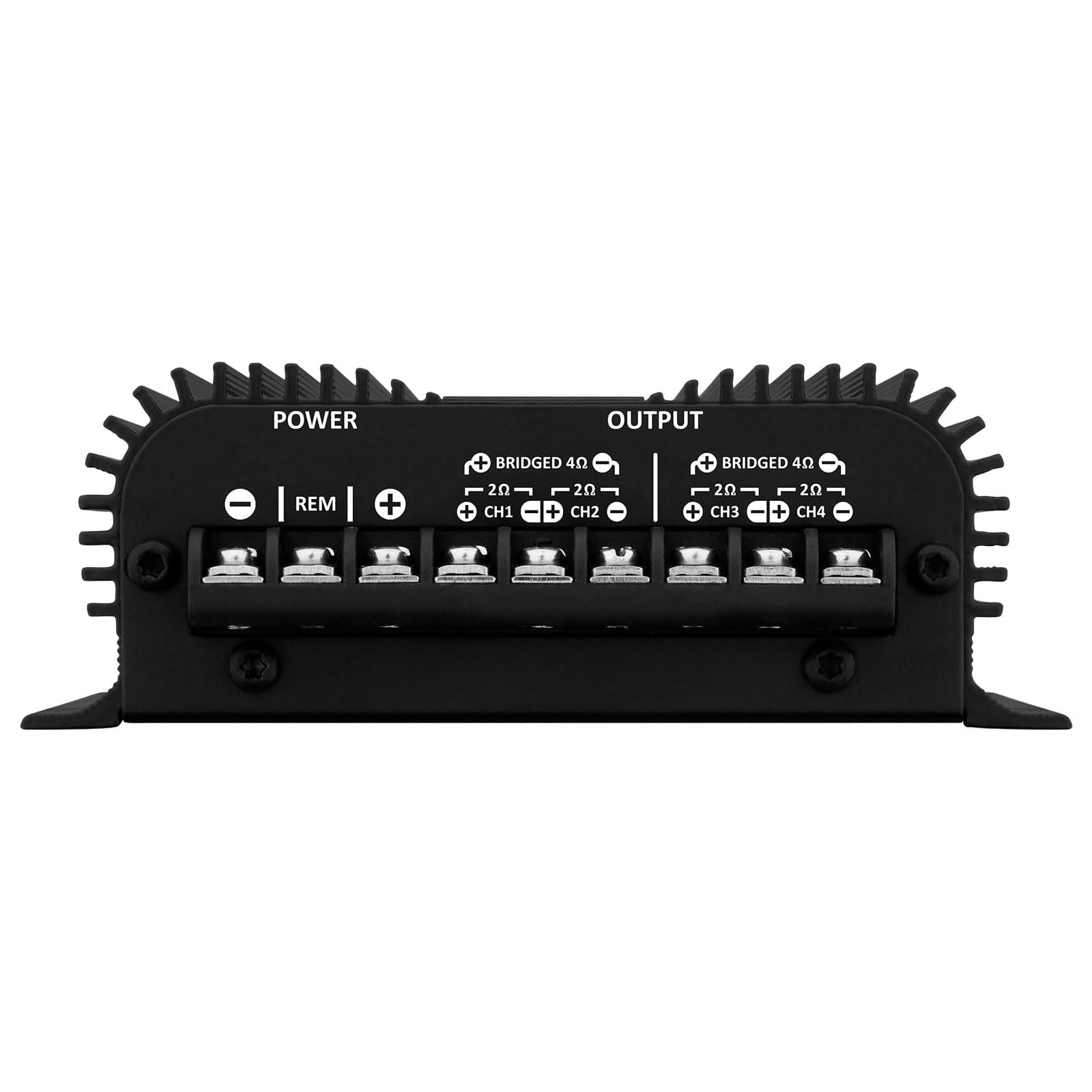 Taramps TS 400x4 Black with Automatic High Level Input 400 watts RMS 4 Channels Full Range Car Audio Amplifier RCA Input Class D 2 Bridged Channels Multichannel Amplifier System