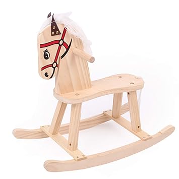 caballo de madera mecedora