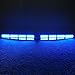 VSLED 2-16 LED 32 Watt Blue LED Light Car Truck Emergency Beacon Light Bar Exclusive Split Visor Deck Dash Strobe Warning LightBar …