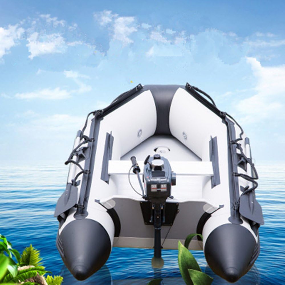 Jomax Outdoor Leisure Fishing Boat Thickened Small Hovercraft Inflatable Boat + Convenient Awning For Seven-person Ship
