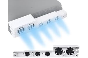 ElecGear Auto Cooling Fan for PS4 Pro, External USB Cooler Automatic Temperature Sensor Controlled Radiator Heat Exhaust Works with PlayStation 4 Pro CUH-7xxx White