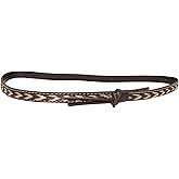 Rising Phoenix Industries Beaded Vegan Leather Horsehair Hat Bands for Cowboy Panama Fedora Rancher Hats, Hat Accessories for Men or Women (Brown Vegan Leather Braided Horsehair)