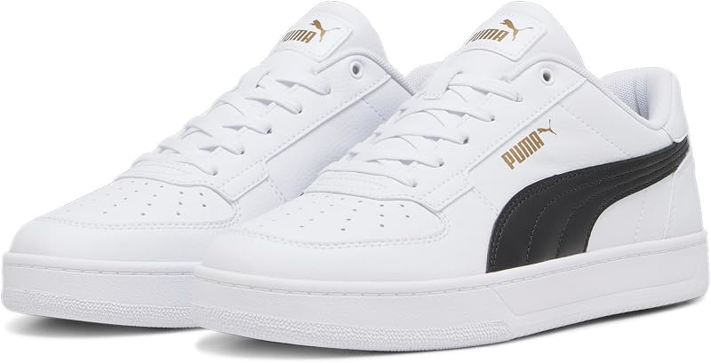 Caven 2.0, Zapatillas Unisex adulto, Puma White-Puma Black-Gold, 42 EU — foto 4 de 8