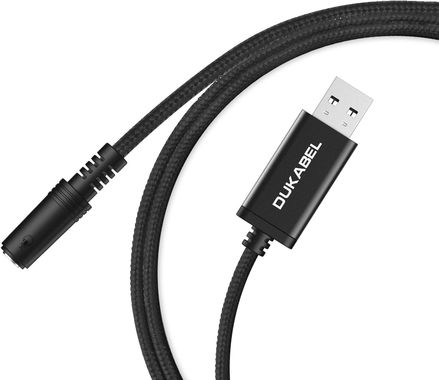 Componenti esterni DuKabel Adattatore jack a USB 1,2 metri Presa da USB a  3,5 mm a 4 pin Adattatore audio Aux USB Scheda audio esterna per cuffie  Serie Pro altoparlanti o microfono