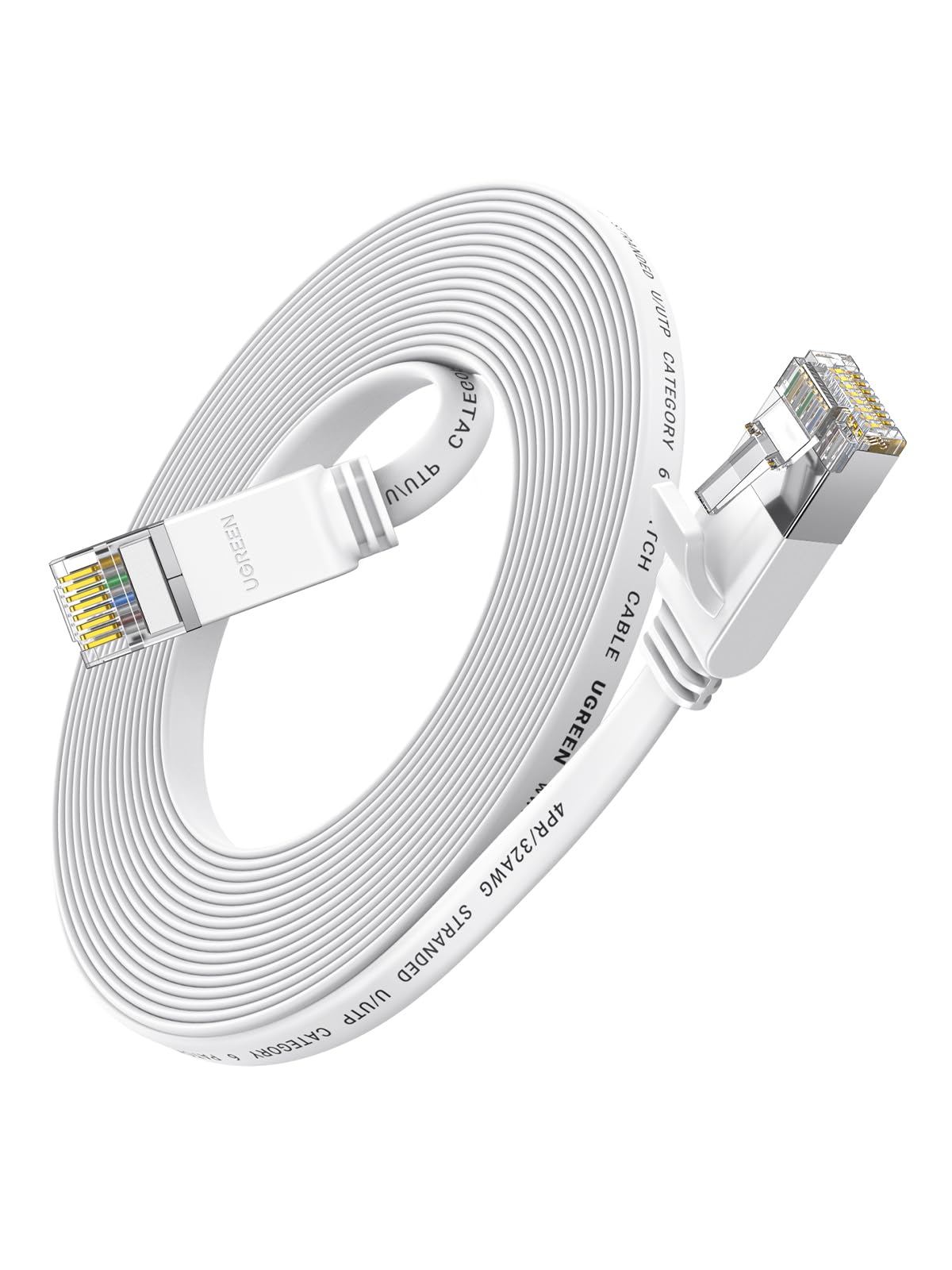 UGREEN LAN Kabel Netzwerkkabel Ethernet Kabel Flach und Dünn (10M)