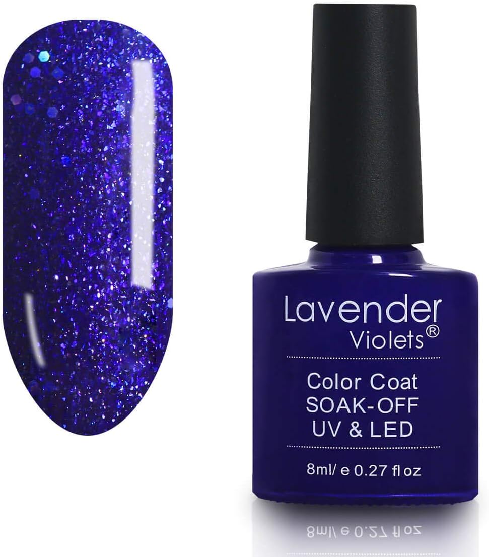 Soak-off UV LED Gel Polish 8ml Glitter Navy Blue